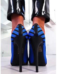 Sweet Shoes Original High Heels Classic Pointy Pumps Blue