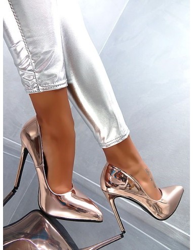 Via Giulia Original High Heels Classic Pointy Pumps Gold