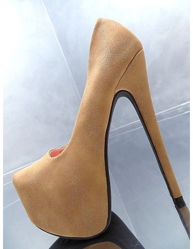 Via Giulia Original High Heels Platform Pumps Beige