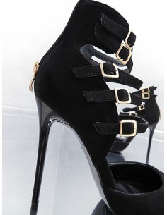 GoGo Original Stiletto High Heels Designer Pumps Black