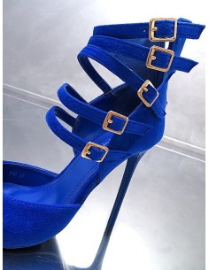 GoGo Original Stiletto High Heels Designer Pumps Blue