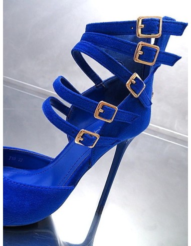 GoGo Original Stiletto High Heels Designer Pumps Blue