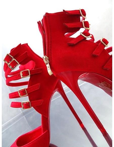 GoGo Original Stiletto High Heels Designer Pumps Red