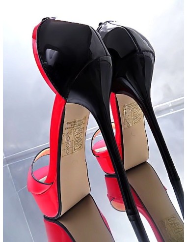 GoGo Original Stiletto High Heels Iconic Platform Sandals Red