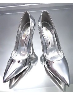 Fiori & Spine Original High Heels Designer Classic Pumps Silver