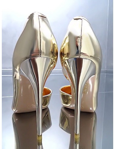 Fiori & Spine Original High Heels Designer Classic Pumps Gold