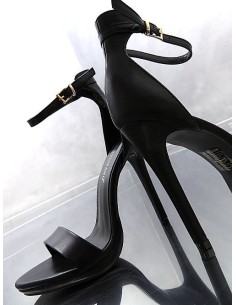 Tulipano Original Designer High Heels Platform Sandals Black