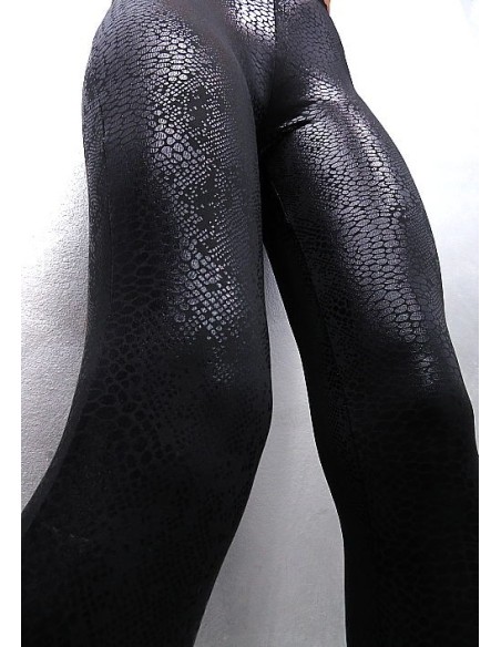 Vince Otto Original Designer Stretch Leggings Python Black