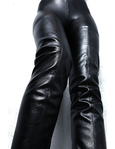 1969 Made in Italy High Heels Leather Overknee Iconic LX Stretch Boots Black