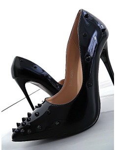 Mulanka Original High Heels Classic Spikes Pumps Black 35