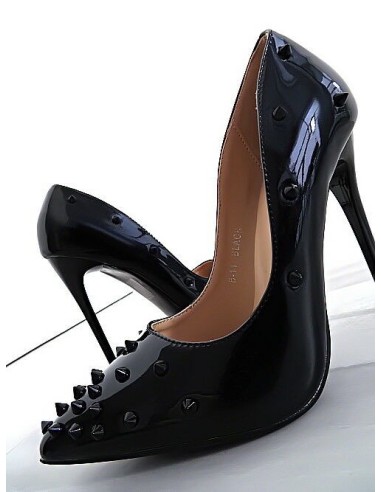 Mulanka Original High Heels Classic Spikes Pumps Black 35