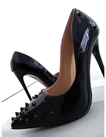 Mulanka Original High Heels Classic Spikes Pumps Black 35