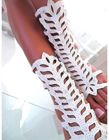 GOGO Original Iconic Gladiator Sandals White 35