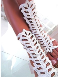 GOGO Original Iconic Gladiator Sandals White 36