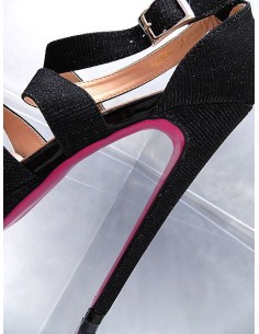 Diamantique Original High Heels Platform Sandals Black 35