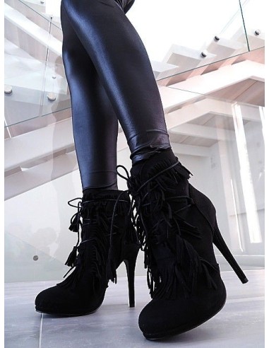 Bellamica Original High Heels Corset Platform Boots Black 38