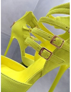 GoGo Original Stiletto High Heels Designer Pumps Yellow 37