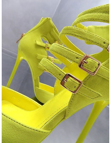 GoGo Original Stiletto High Heels Designer Pumps Yellow 37