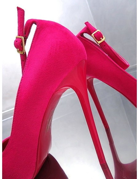 GoGo Original Stiletto High Heels Designer Pumps Rose Red 37