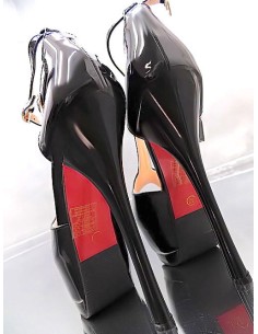 GoGo Original Stiletto High Heels Designer Platform Pumps Black 36