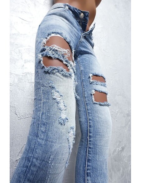 Maison Koko Original Designer Washed & Ripped Denim Jeans M