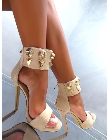 Sweet Shoes Original High Heels Designer Platform Sandals Beige 36