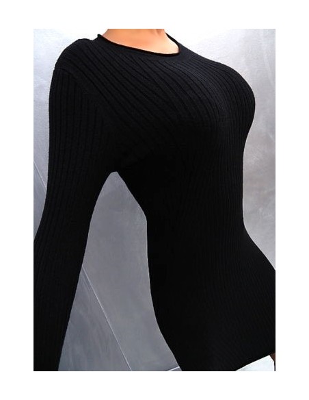 Beauty Women Original Designer Bodycon Classic Dress Black L/XL