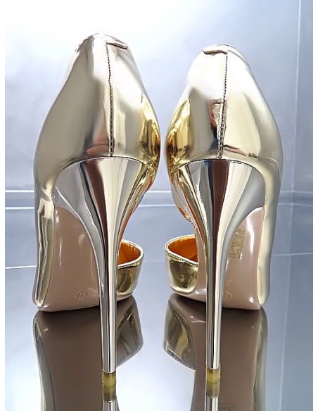 Fiori & Spine Original High Heels Designer Classic Pumps Gold 35