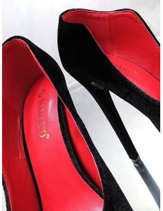 Tulipano Original High Heels Classic Platform Iconic Pumps Black Red