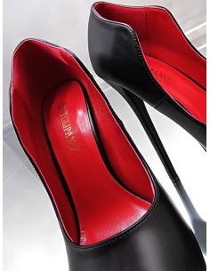 Tulipano Original High Heels Classic Platform Iconic Pumps Black Red