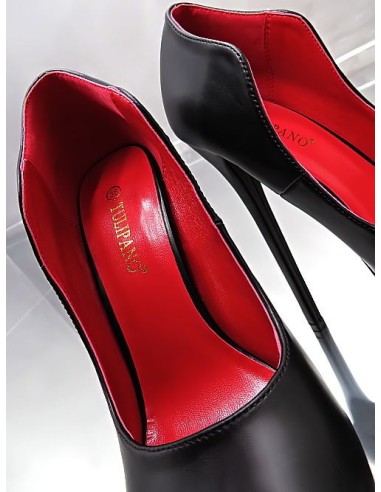 Tulipano Original High Heels Classic Platform Iconic Pumps Black Red