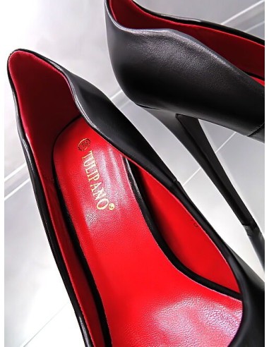 Tulipano Original High Heels Classic Platform Iconic Pumps Black Red