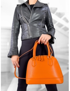 Borse in Pelle Original Made in Italy Alma Bag Orange