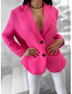 Chiaretta Firenze Made in Italy Designer Blazer Fuxia