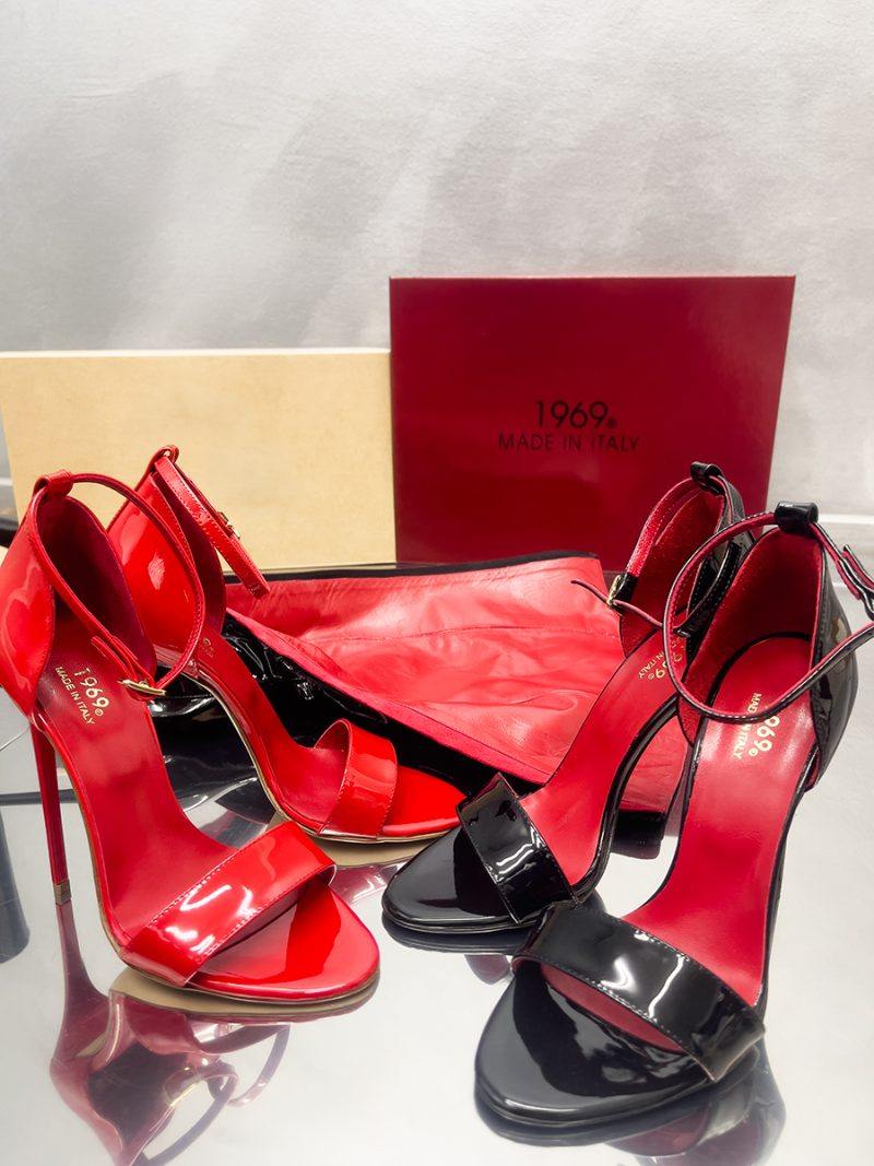 Black Patent Pigalle Sandals