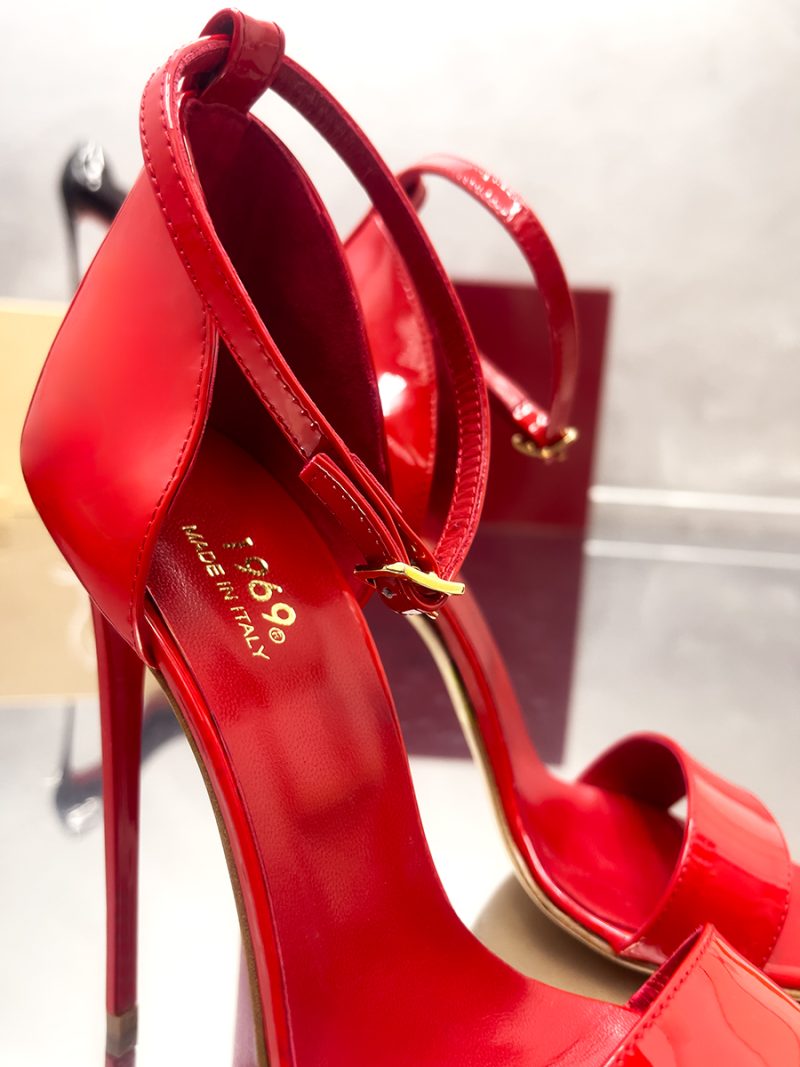 Red Patent Pigalle Sandals