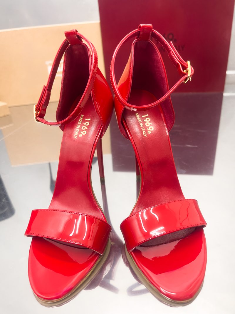 Red Patent Pigalle Sandals