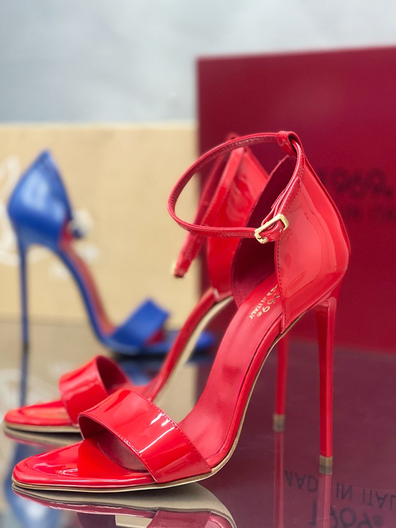 Red Patent Pigalle Sandals