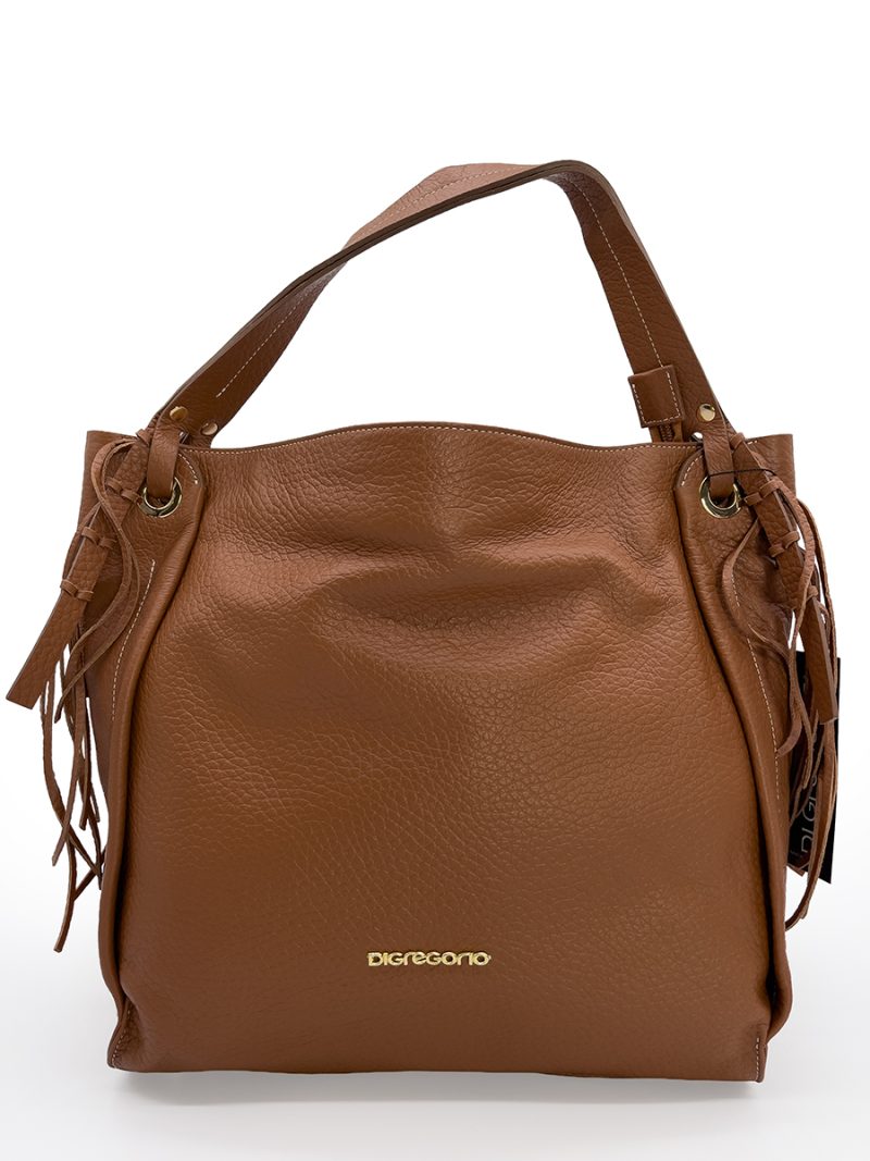 Di Gregorio Original Made in Italy Leather Bag S140 Brown_5
